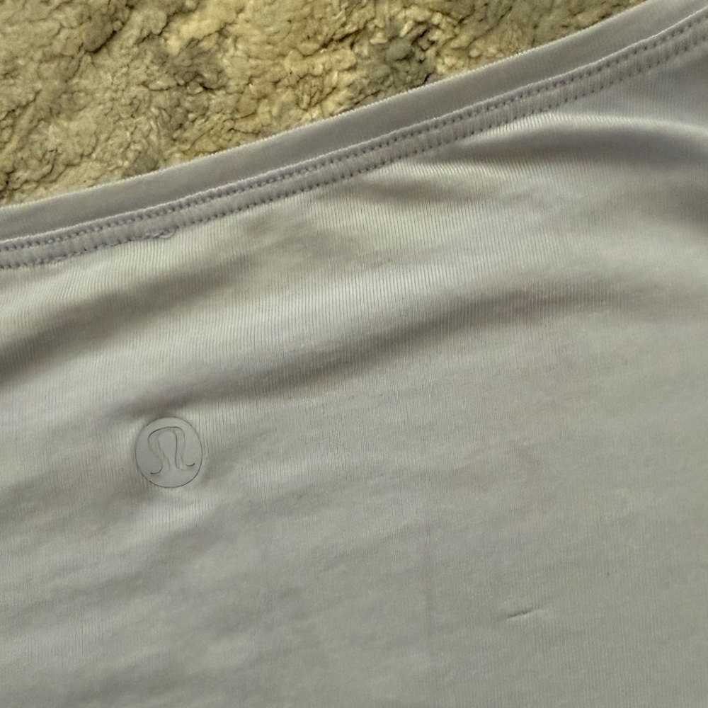 Lululemon Back in Action Short Sleeve Shirt Pastel Blue - Picture 6 of 7